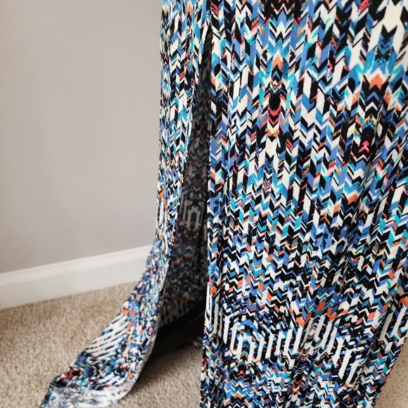 PARKER Madera Paint Beaded Halter Dress Size Small‎ - Picture 6 of 12